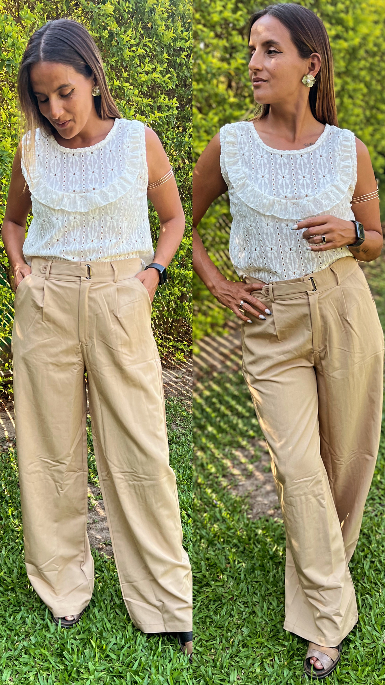 Musculosa BRODERI cuello volados