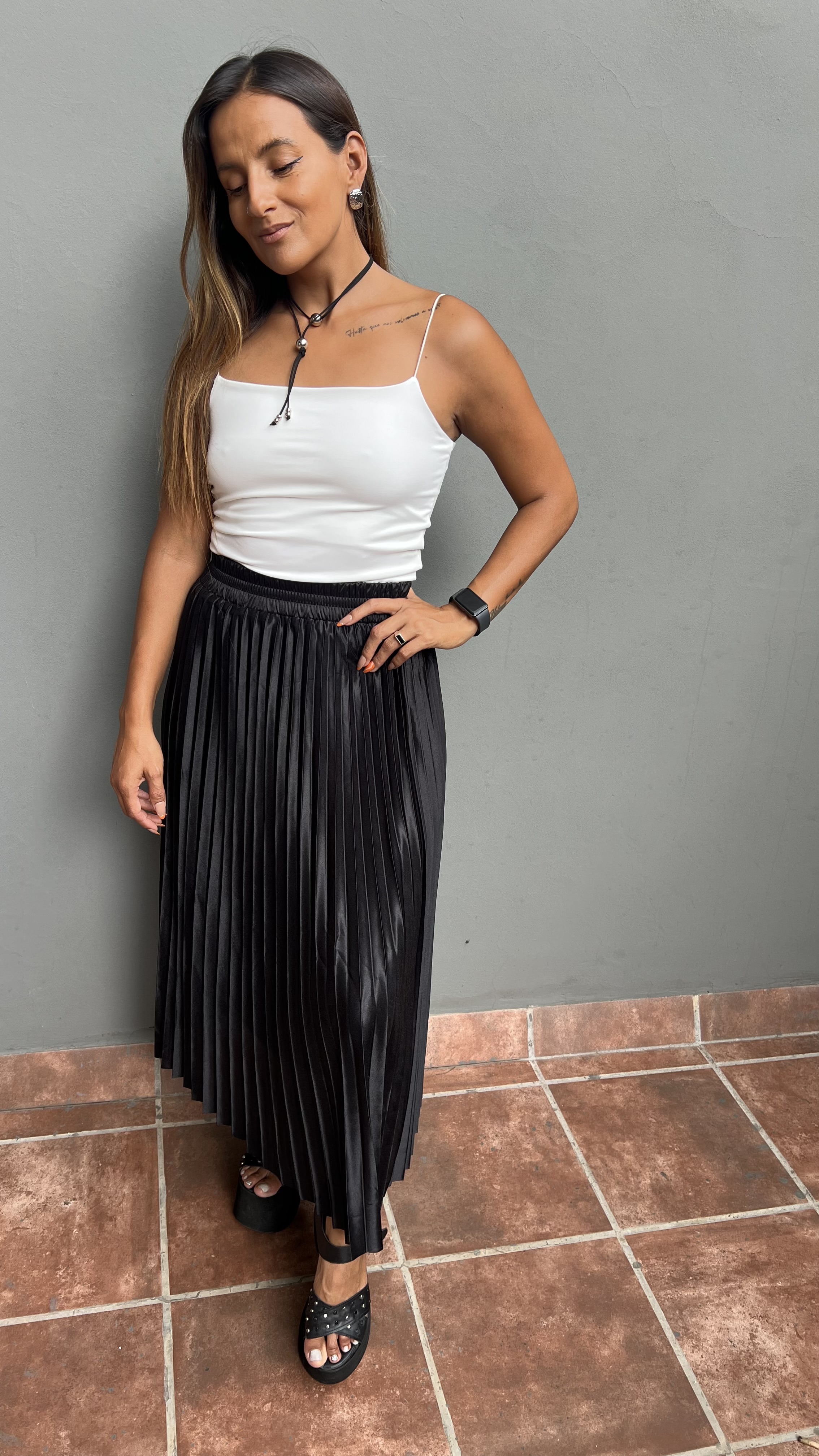 Pollera Plisada MIDI