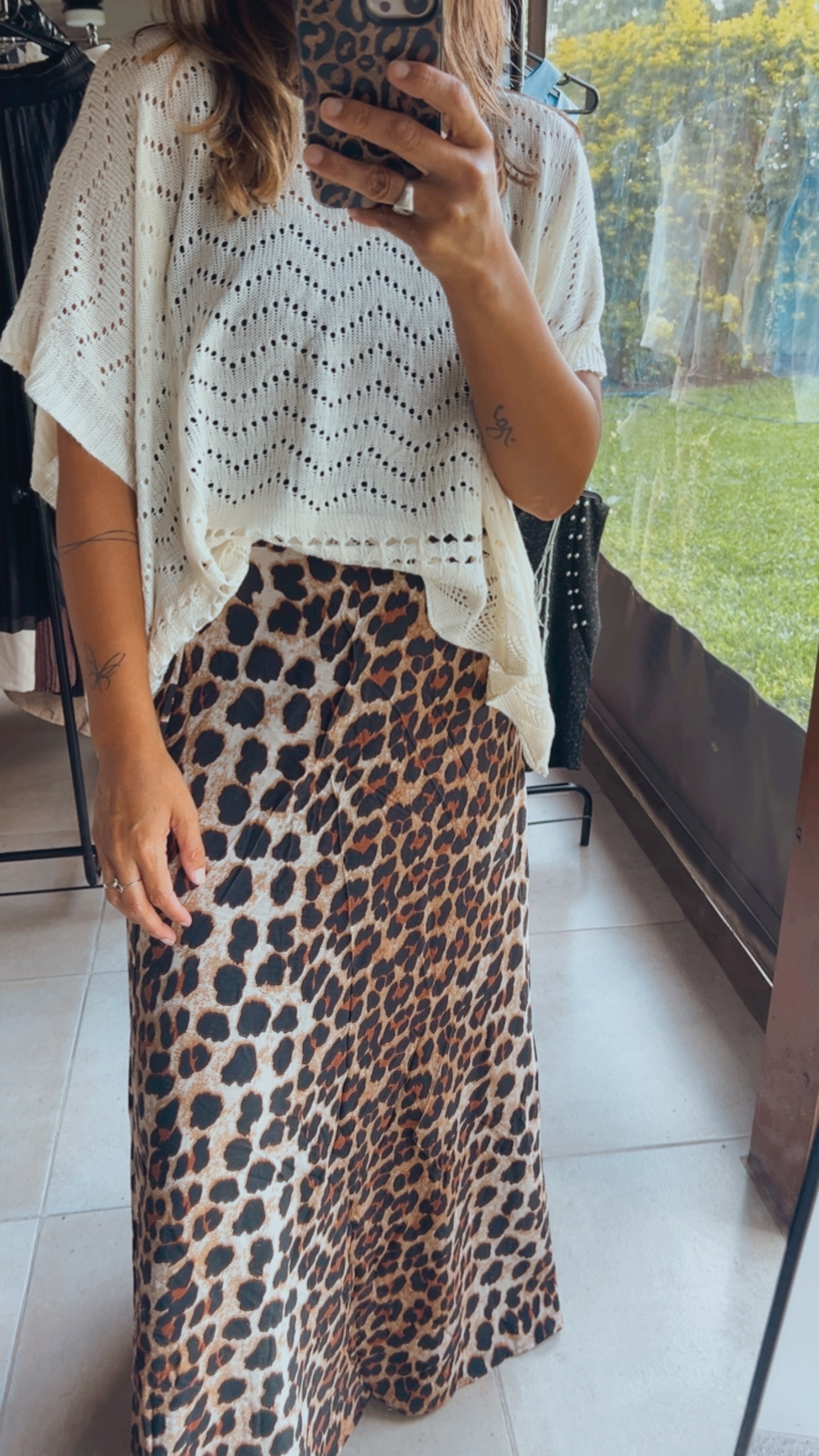 Pollera Larga ANTONIA LEOPARDO