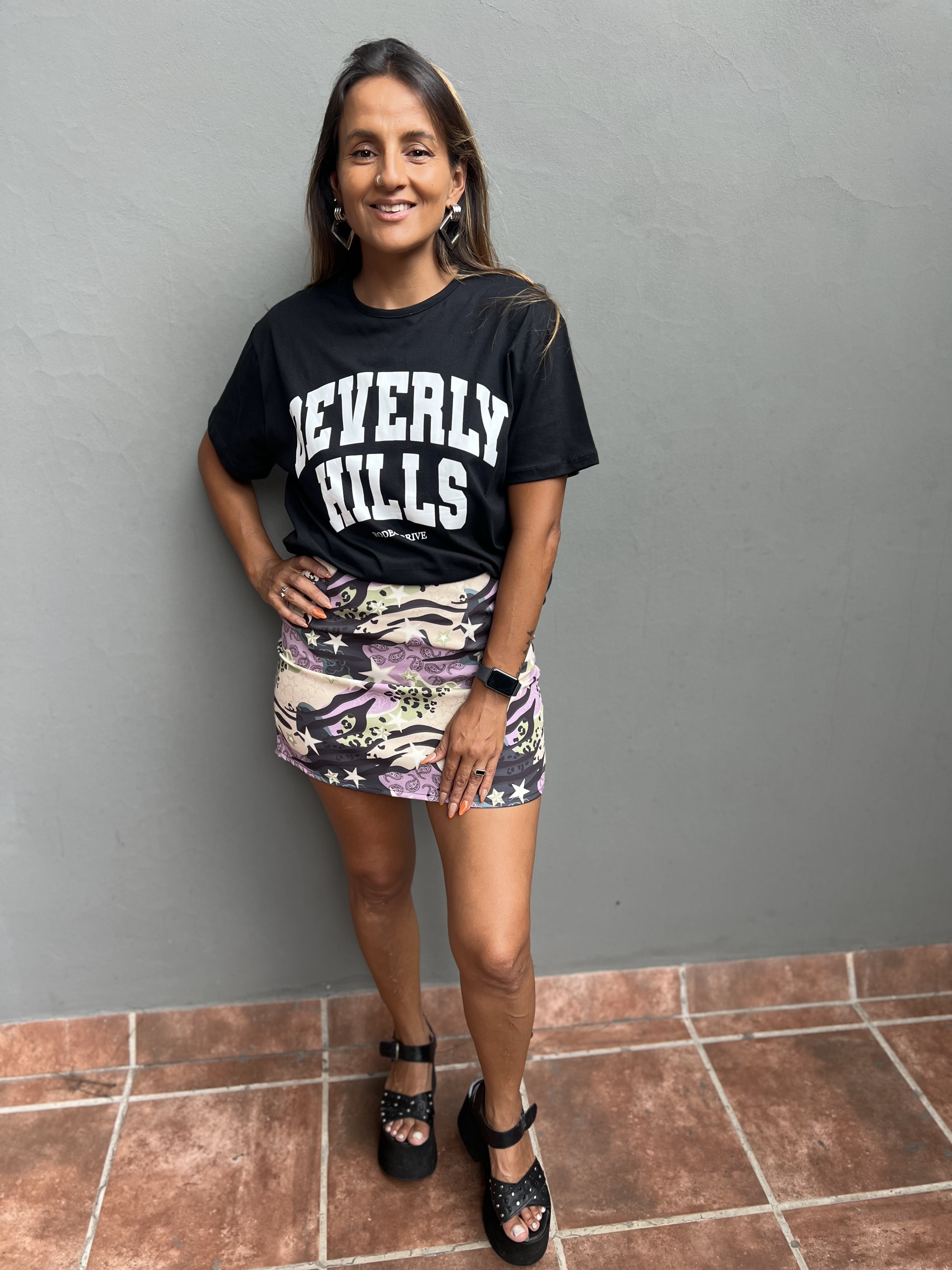 Mini stampada sastrera