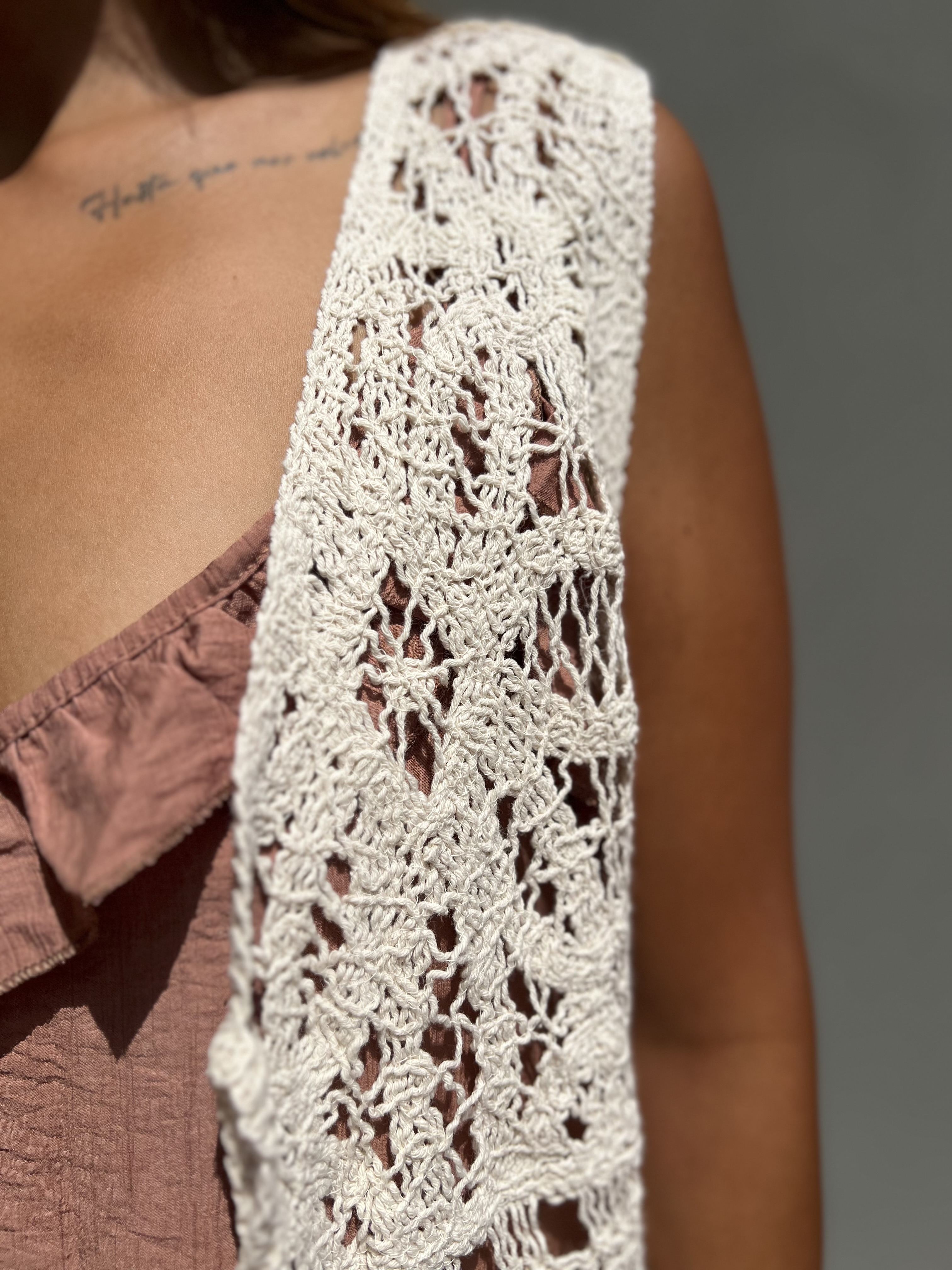 Chaleco Largo tejido