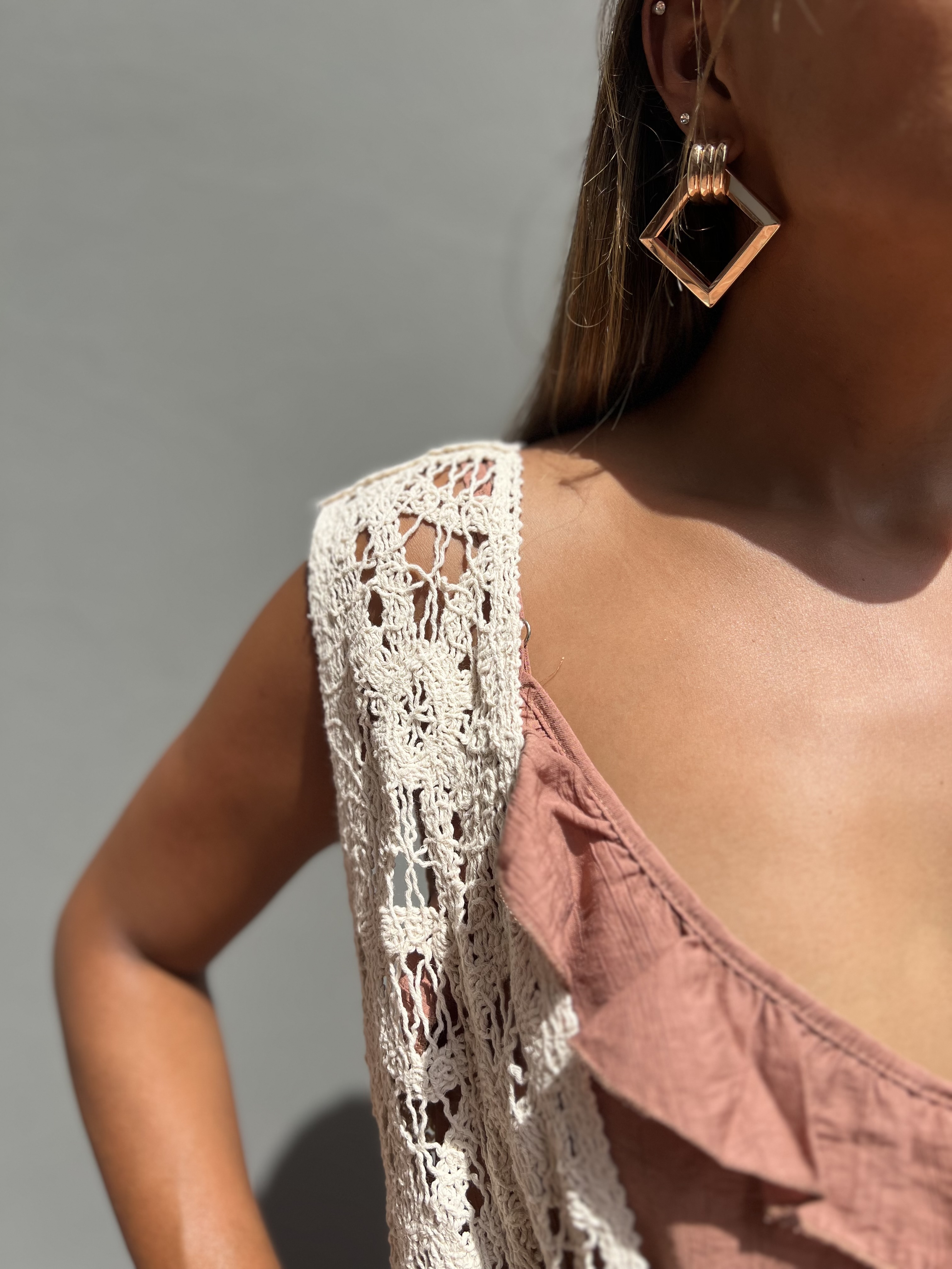 Chaleco Largo tejido