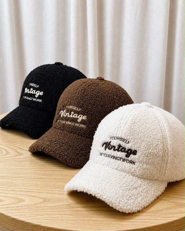 Gorra Peluche - Negra