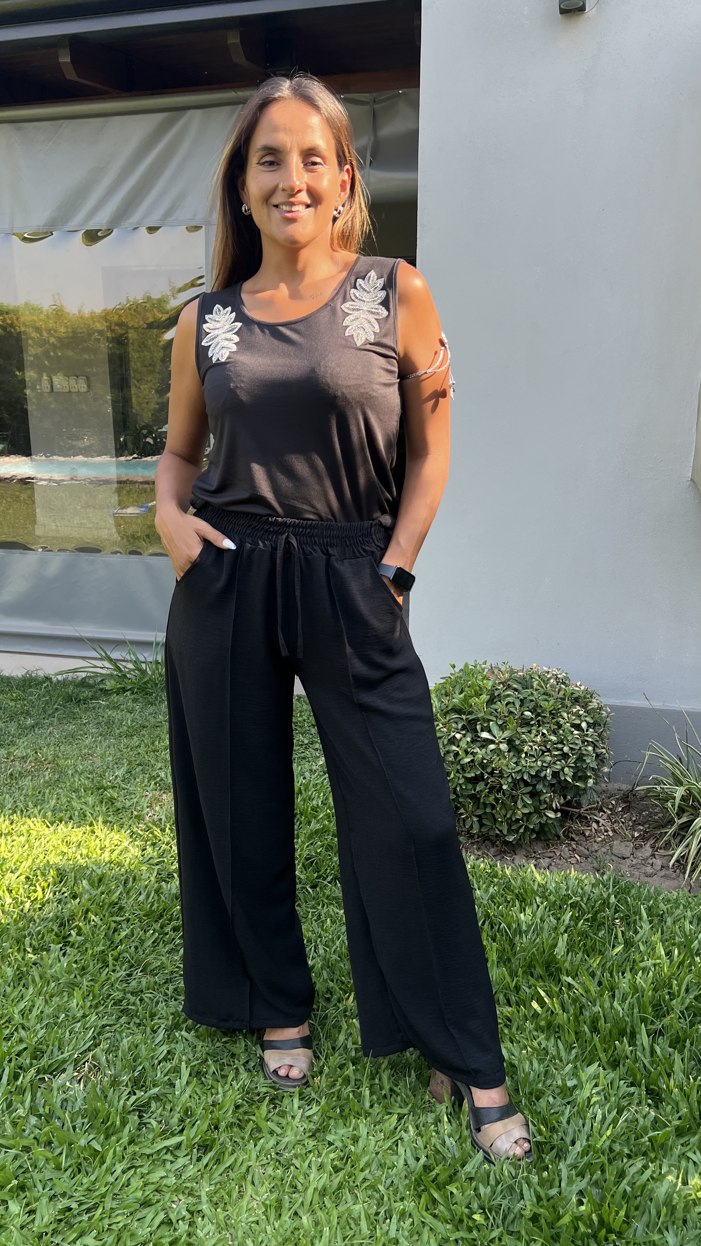 Solera de algodón HOMBROS STRAS