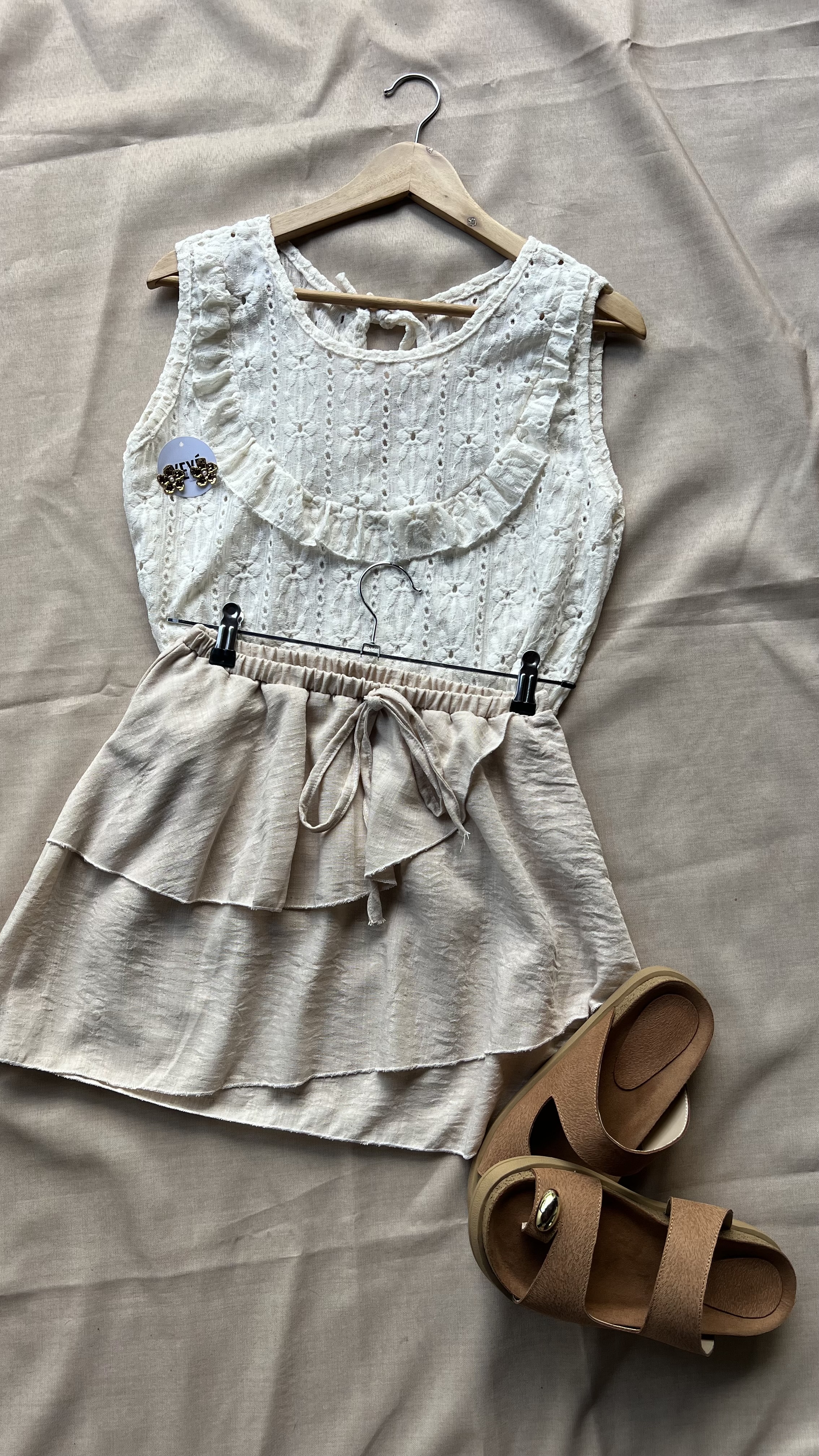 Musculosa BRODERI detalle espalda lazo