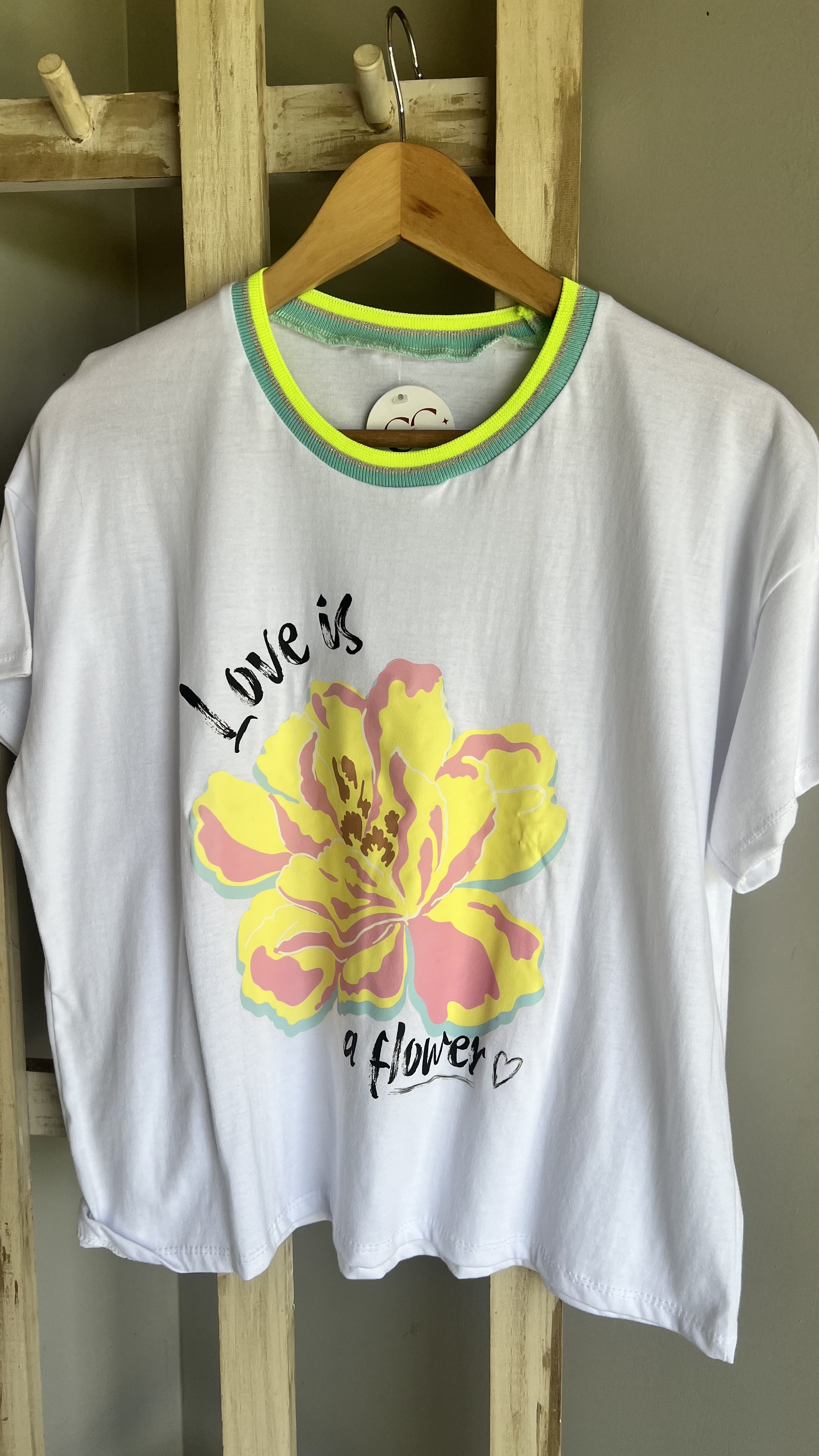 Remeras Mangas cortas cuello fluor